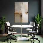 Abstract Painting Soft Colors Beige Gray White Harmonious Textured Surface