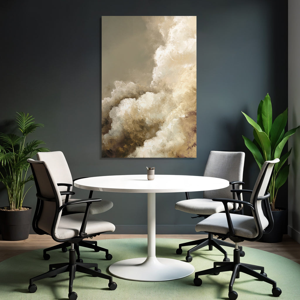 Abstrakte Wolken Darstellung Sanfte Farben Und Texturen