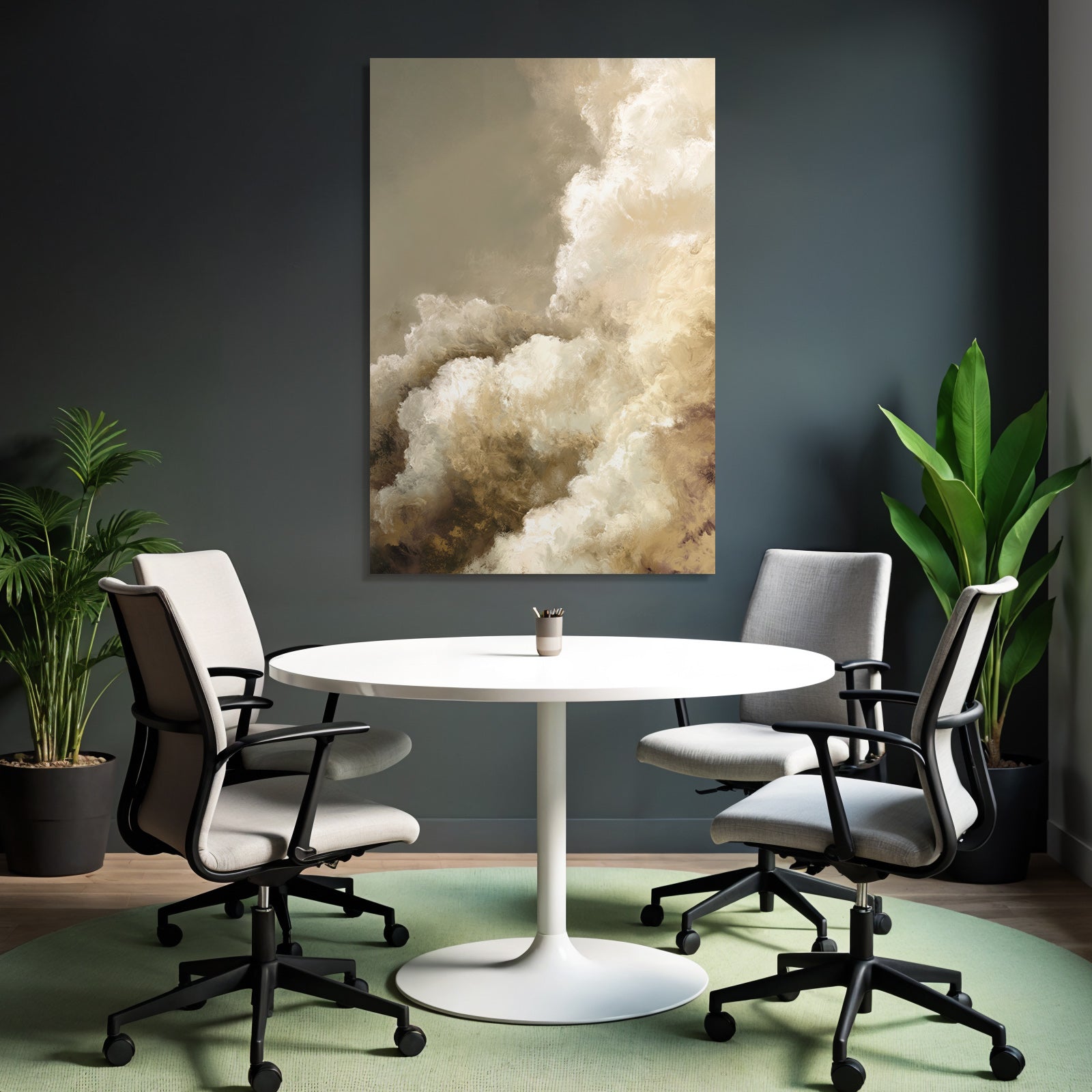 Abstrakte Wolken Darstellung Sanfte Farben Und Texturen