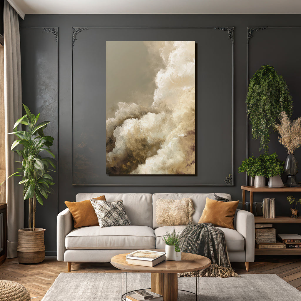 Abstrakte Wolken Darstellung Sanfte Farben Und Texturen