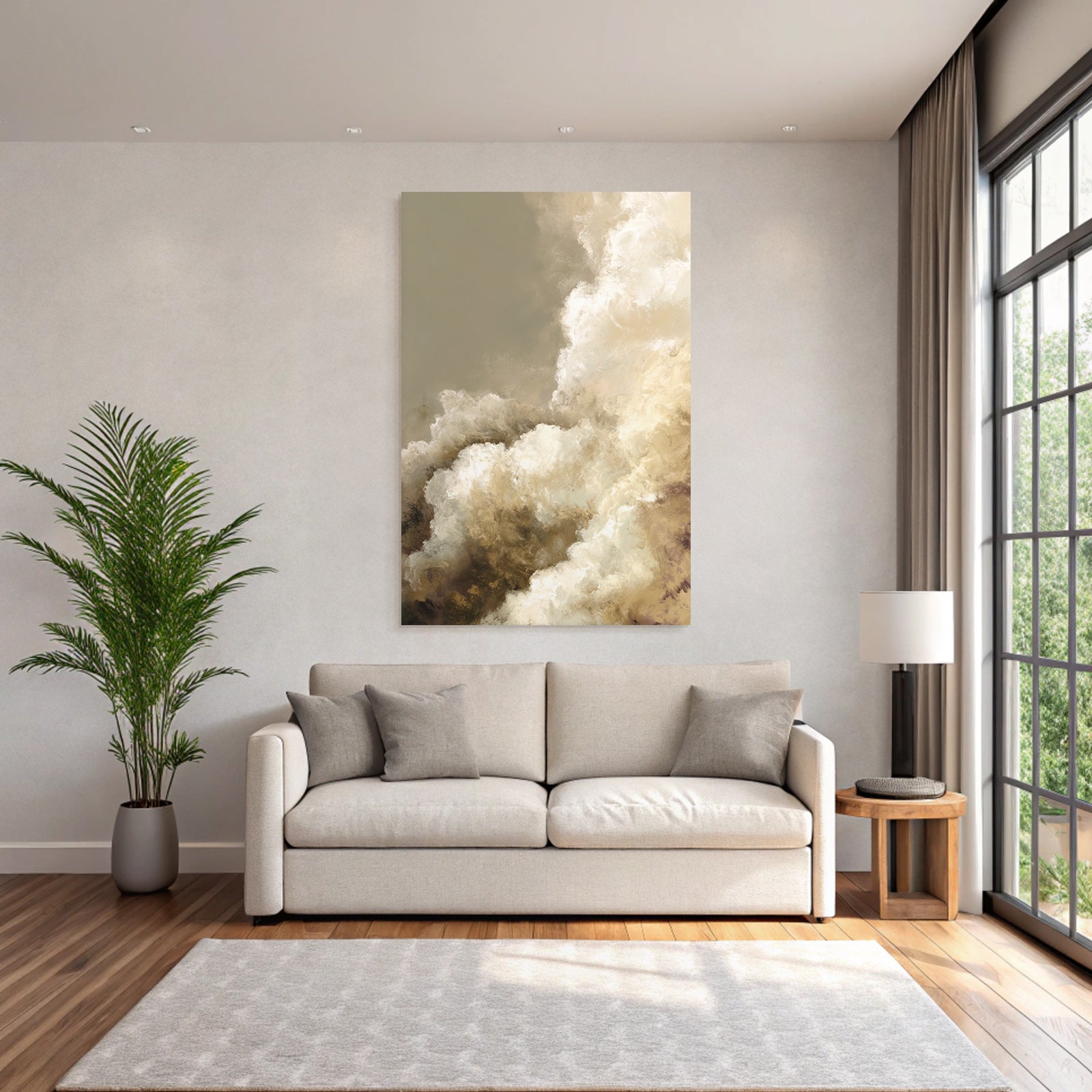Abstrakte Wolken Darstellung Sanfte Farben Und Texturen