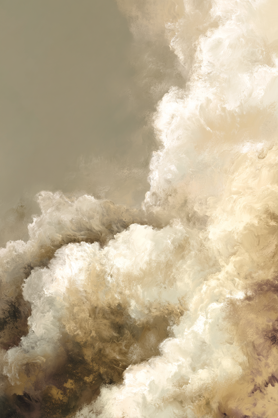 Abstrakte Wolken Darstellung Sanfte Farben Und Texturen | Japandi | Einrichtungsstile