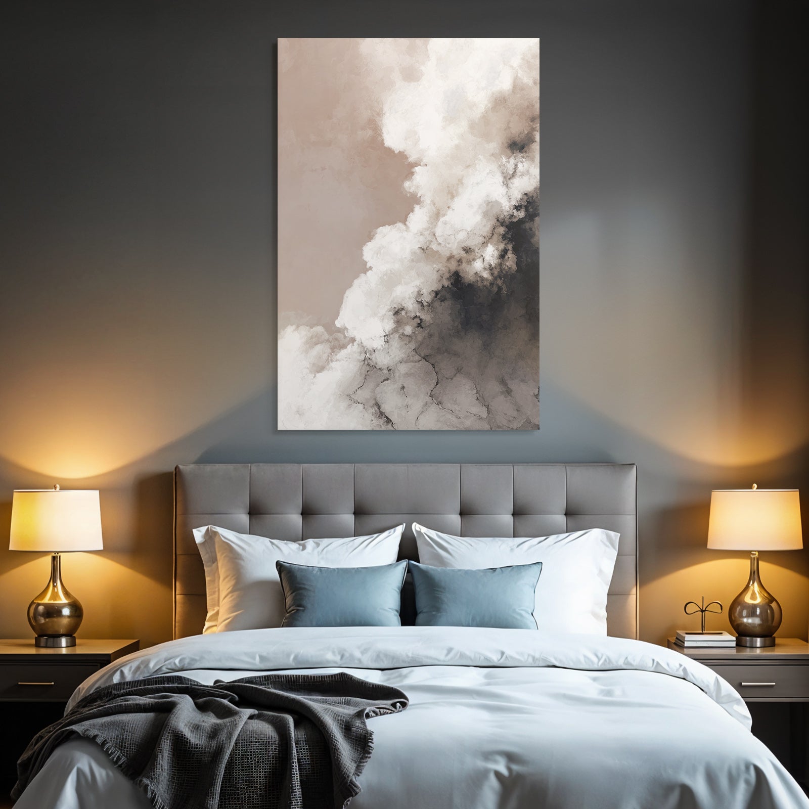 Abstract clouds in soft colors and textures