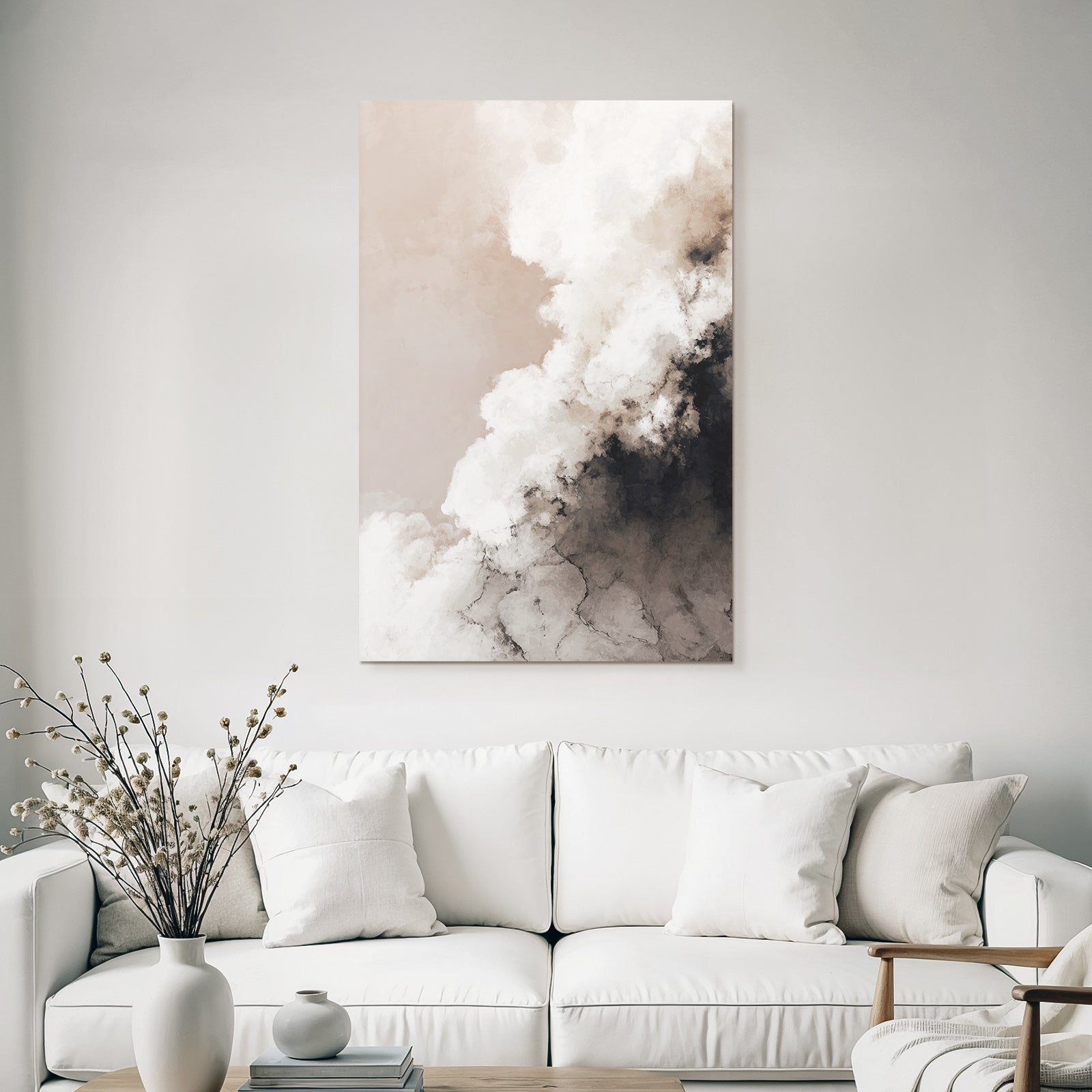 Abstract clouds in soft colors and textures