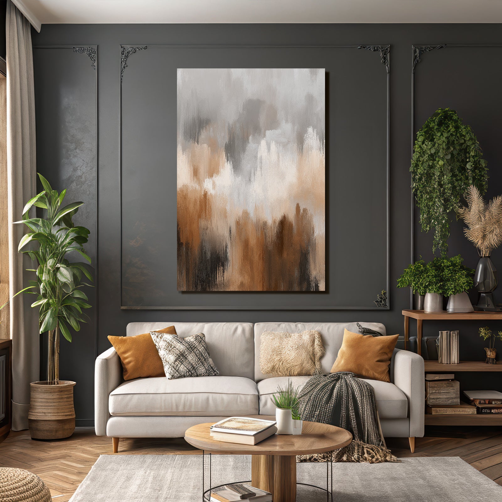 Abstract Image With Neutral And Earthy Tones