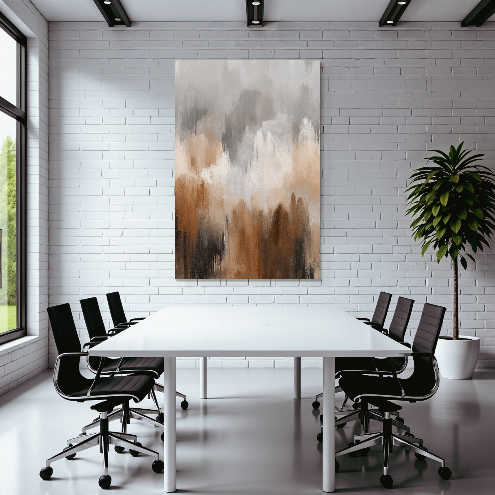 Abstract Image With Neutral And Earthy Tones
