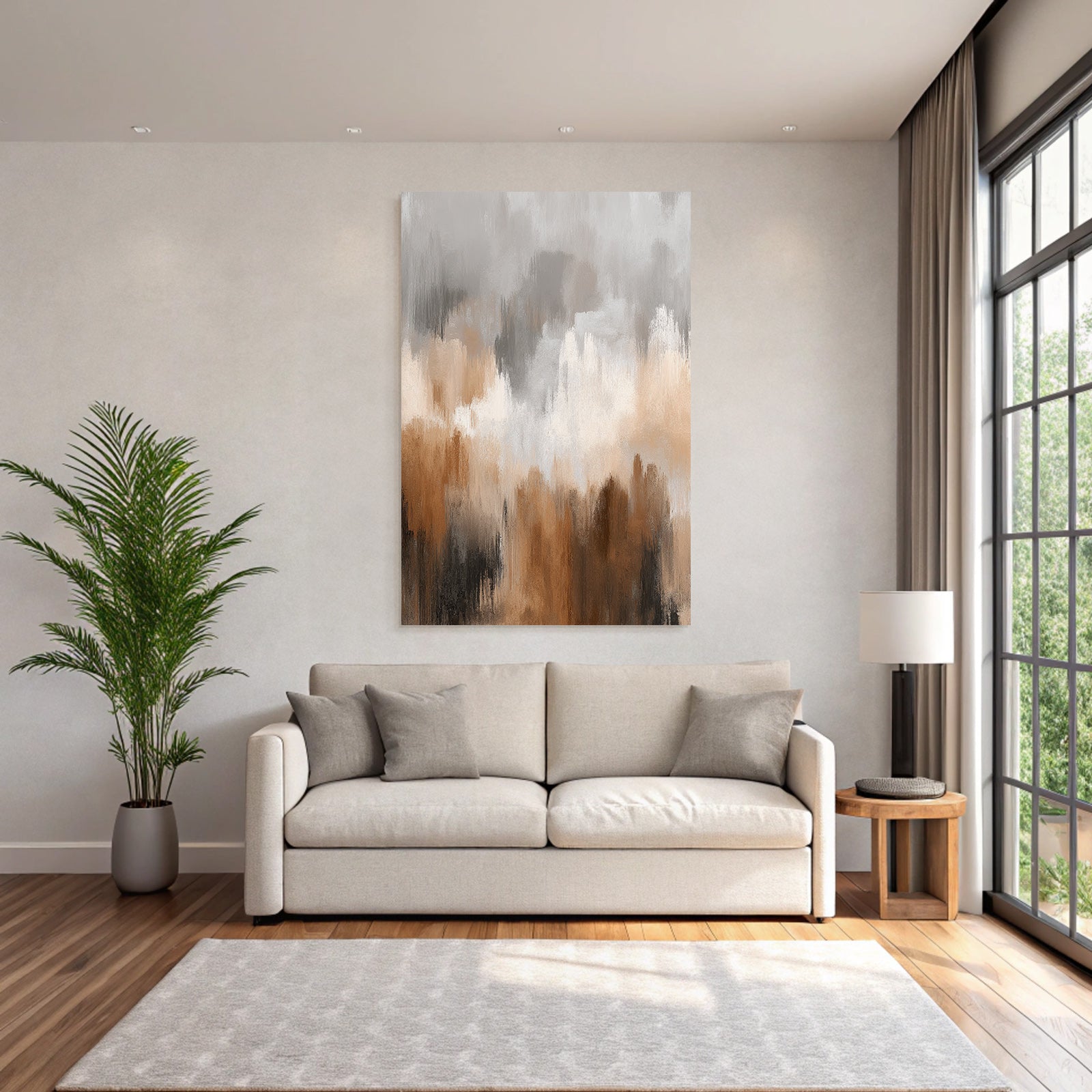 Abstract Image With Neutral And Earthy Tones