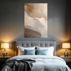 Abstraktes Design Beige Taupe