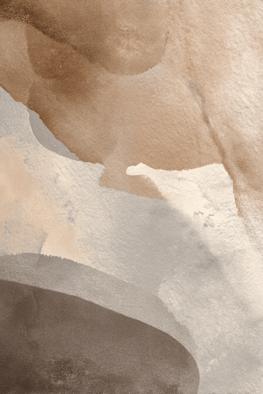 Abstraktes Design Beige Taupe | Japandi | Einrichtungsstile