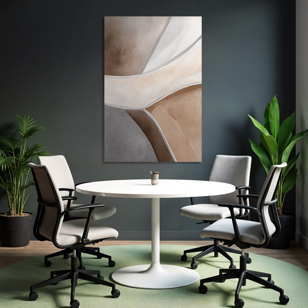 Abstraktes Design Formen Farbverlauf Neutrale Toenen