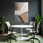 Abstraktes Design Formen Farbverlauf Neutrale Toenen