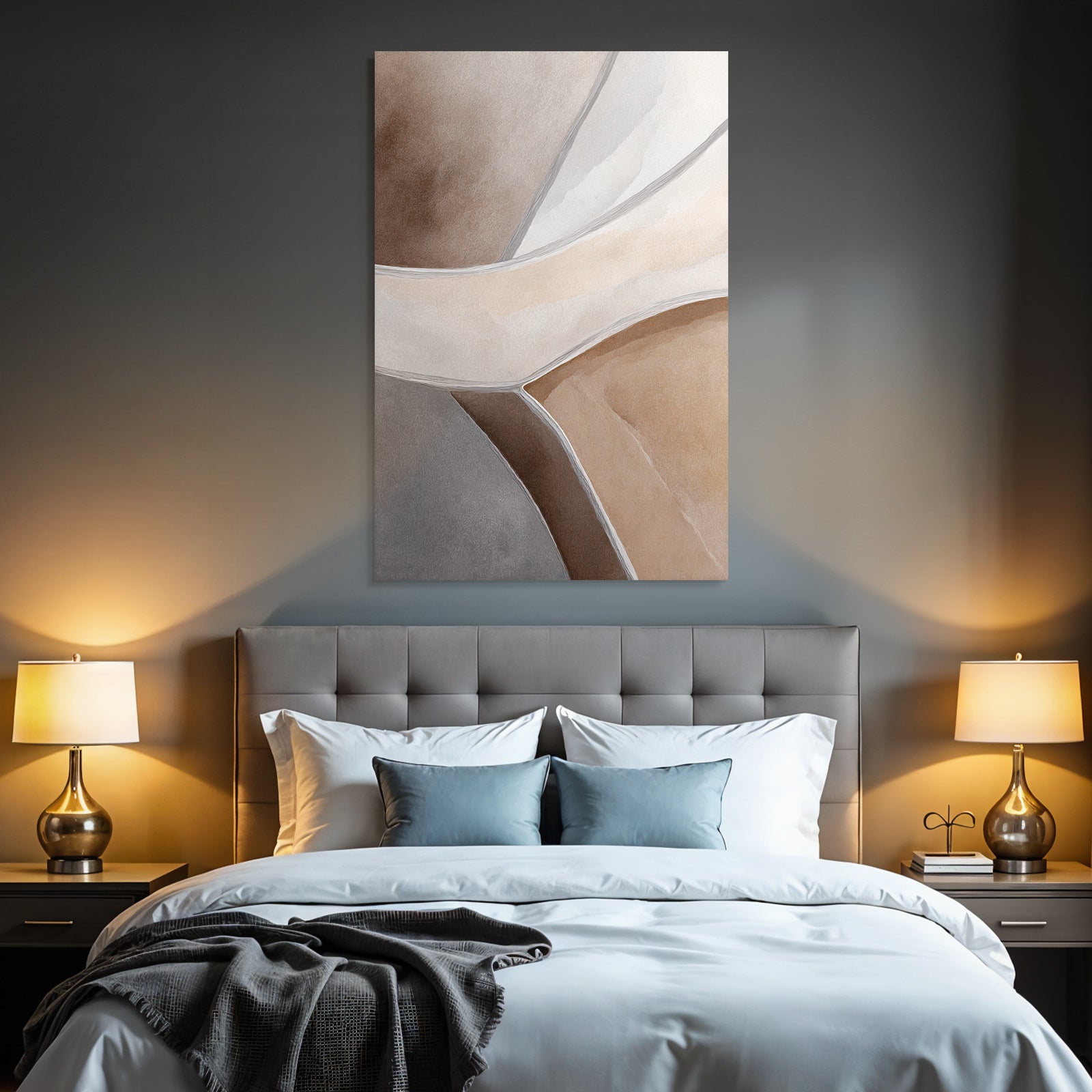 Abstraktes Design Formen Farbverlauf Neutrale Toenen