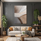 Abstraktes Design Formen Farbverlauf Neutrale Toenen