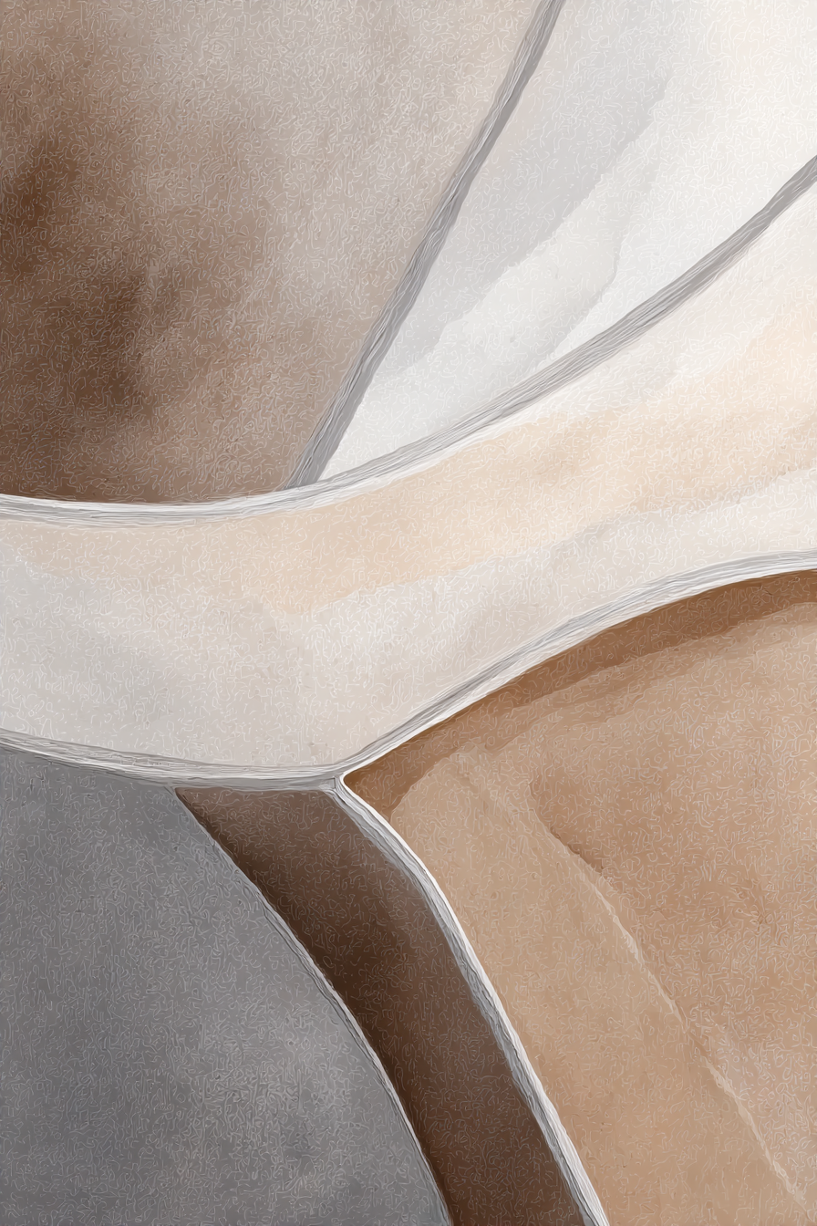 Abstraktes Design Formen Farbverlauf Neutrale Toenen | Japandi | Einrichtungsstile