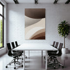 Abstract Design Waveforms Earth Tones