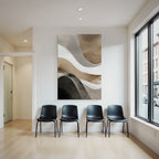 Abstraktes Design Welliges Muster In Erdtoenen