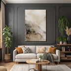 Abstract Design Soft Colors Beige Brown Gray
