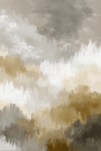 Abstraktes Gemaelde Sanfte Farben Grau Beige Gold | Japandi | Einrichtungsstile