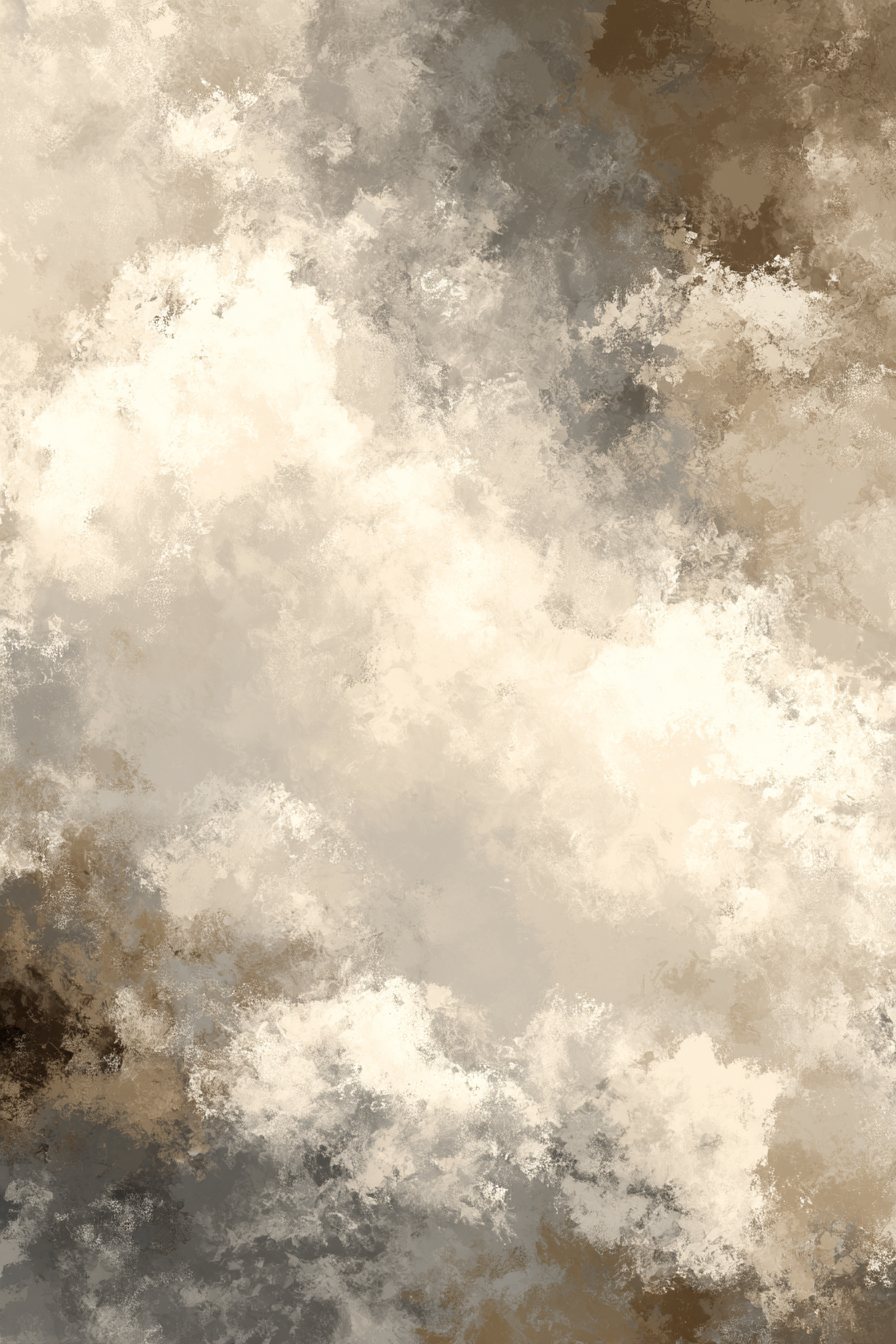 Abstraktes Gemaelde Weiche Farben Cloud Muster Beige Braun | Japandi | Einrichtungsstile