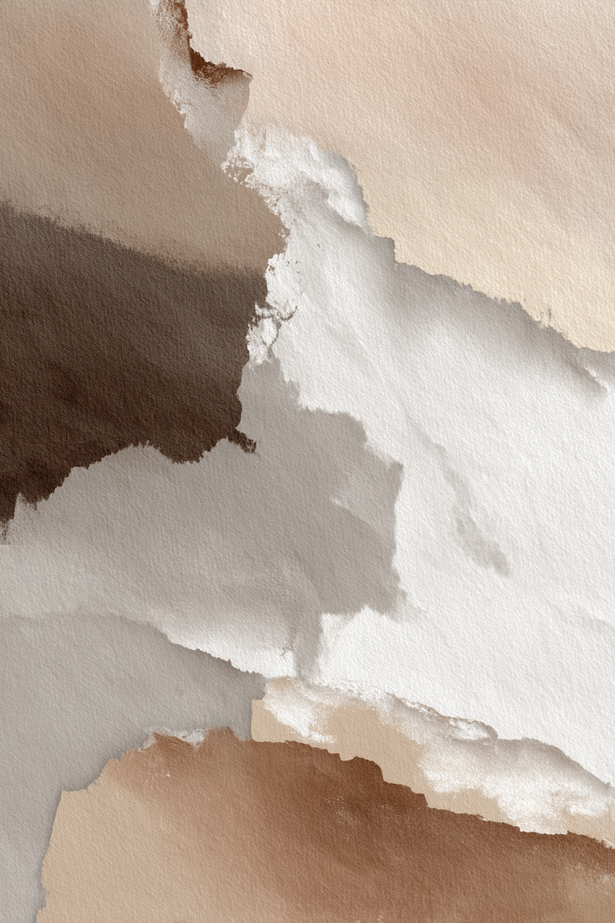 Abstraktes Wasserfarben Design In Beige Braun Und Weiss | Japandi | Einrichtungsstile