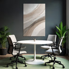Abstract design Soft curves Neutral colors