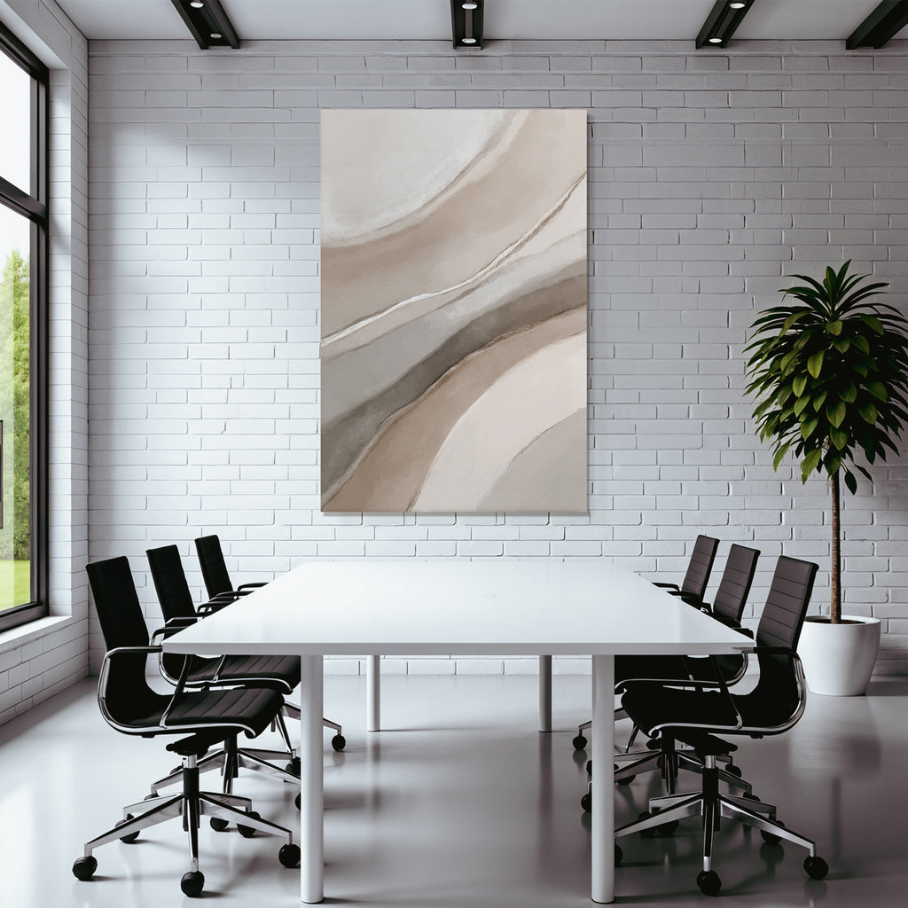 Abstract design Soft curves Neutral colors