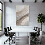 Abstract design Soft curves Neutral colors