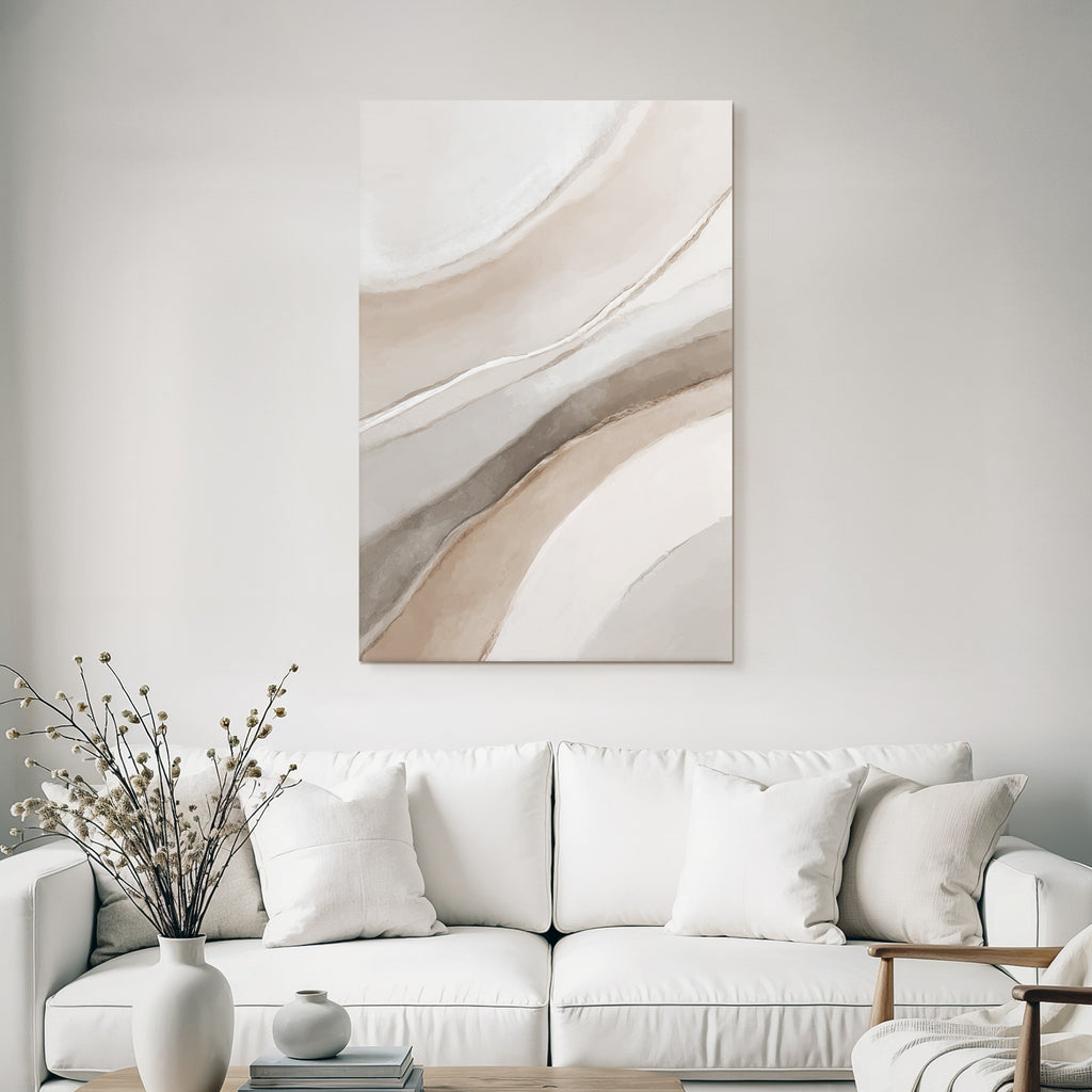 Abstract design Soft curves Neutral colors