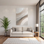 Abstract design Soft curves Neutral colors