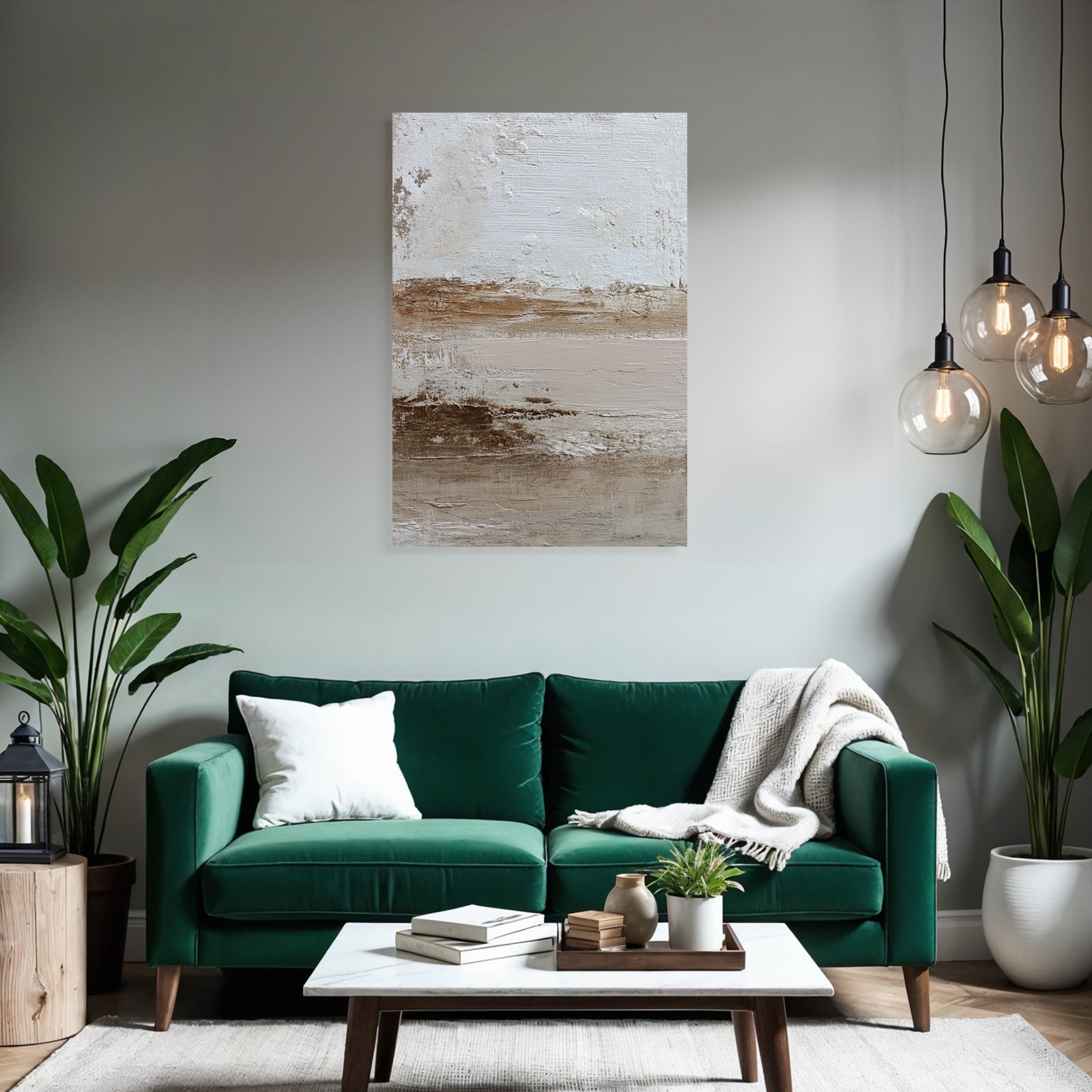 Abstract Art Neutral Colors Structured