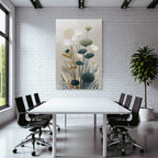 Artistic Representation Of Plants And Flowers Minimalist Style Soft Colors