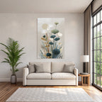 Artistic Representation Of Plants And Flowers Minimalist Style Soft Colors