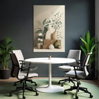 Artistic Vases Plants Flowers Minimalistic Arrangement Aspect Ratio
