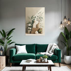 Artistic Vases Plants Flowers Minimalistic Arrangement Aspect Ratio