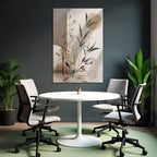 Bamboo Artistic Representation Serene Natural Setting Reflections In Water