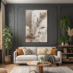 Bamboo Artistic Representation Serene Natural Setting Reflections In Water