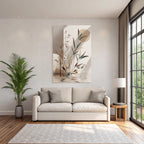 Bamboo Artistic Representation Serene Natural Setting Reflections In Water