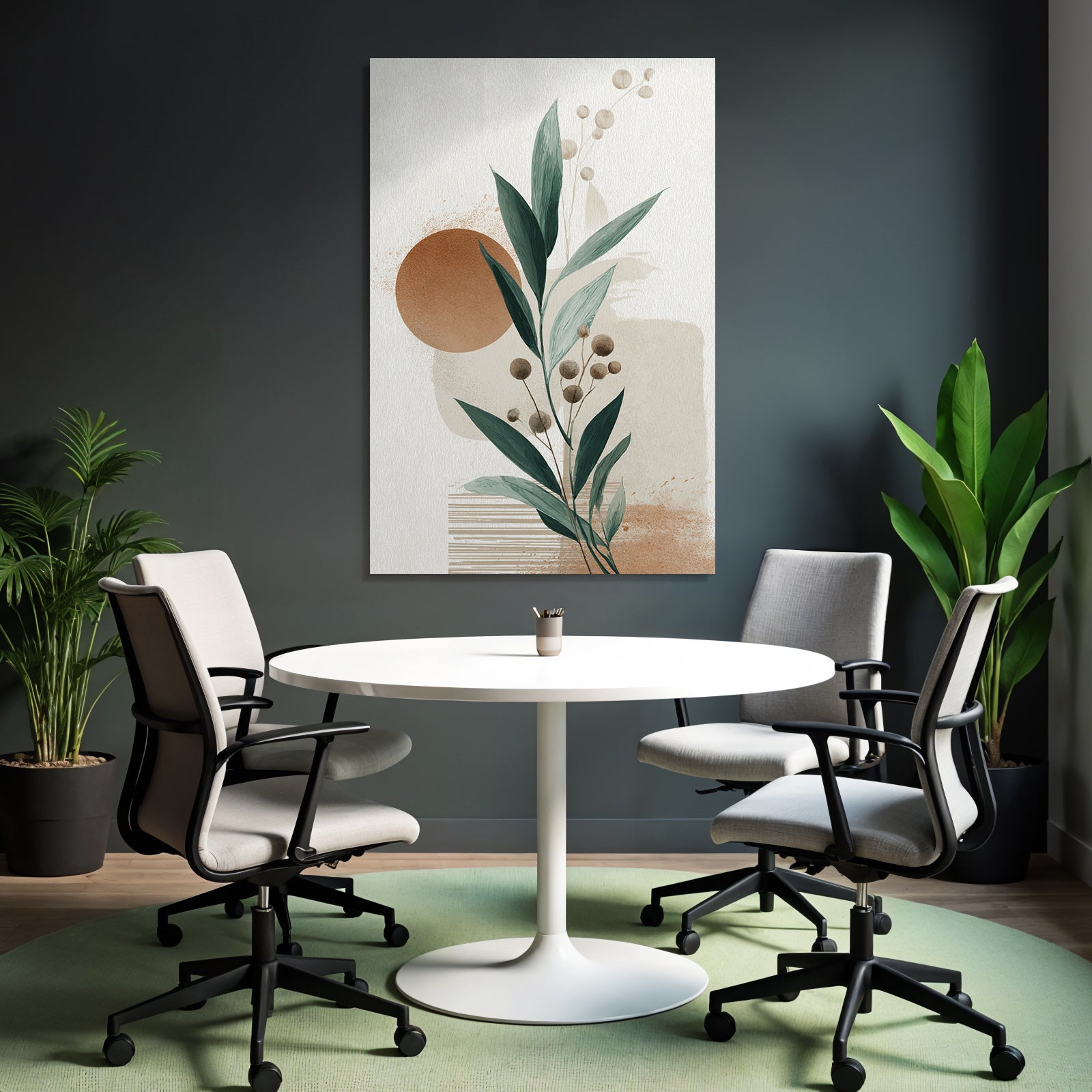 Botanical Graphic Design Neutral Earthy Tones Aspect Ratio