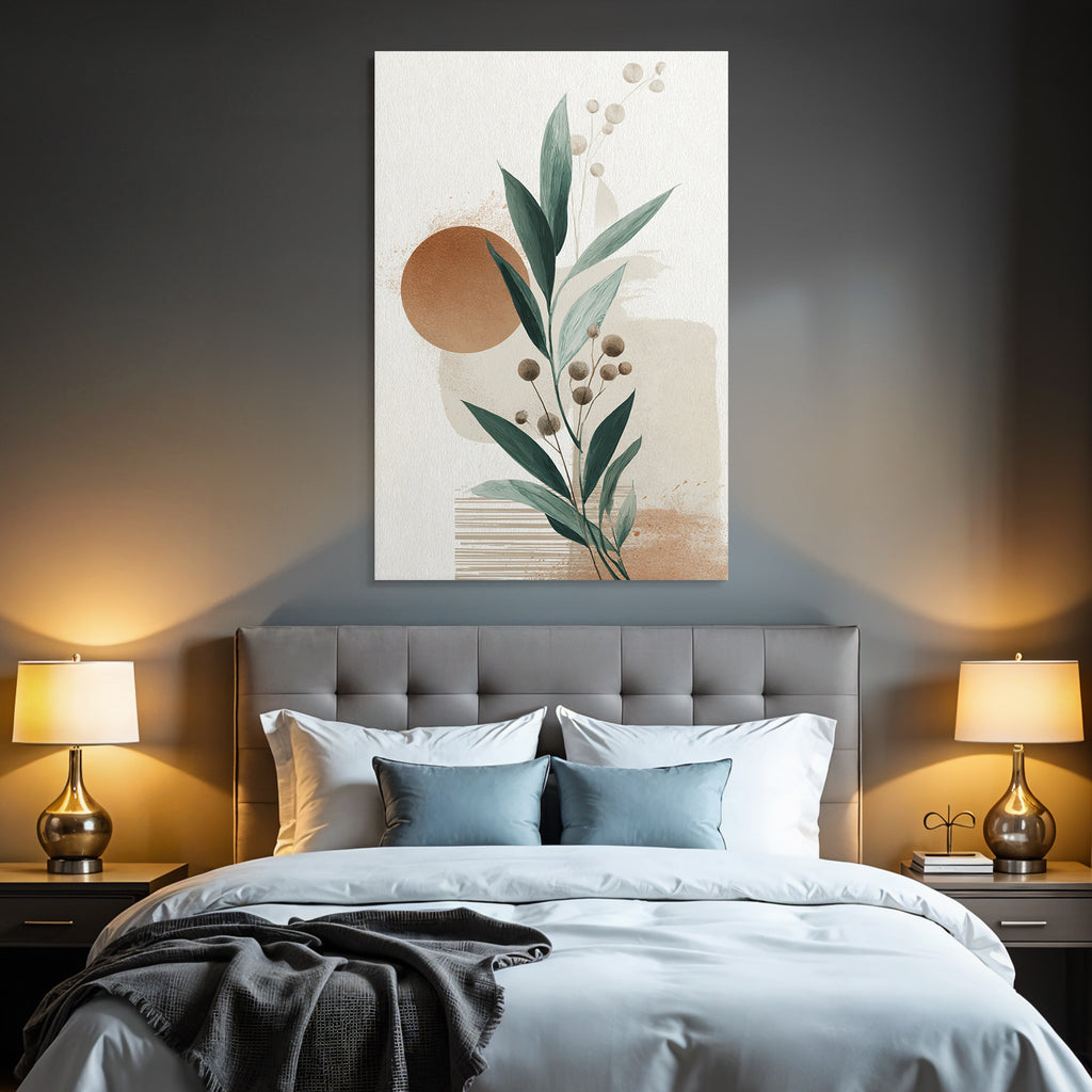 Botanical Graphic Design Neutral Earthy Tones Aspect Ratio