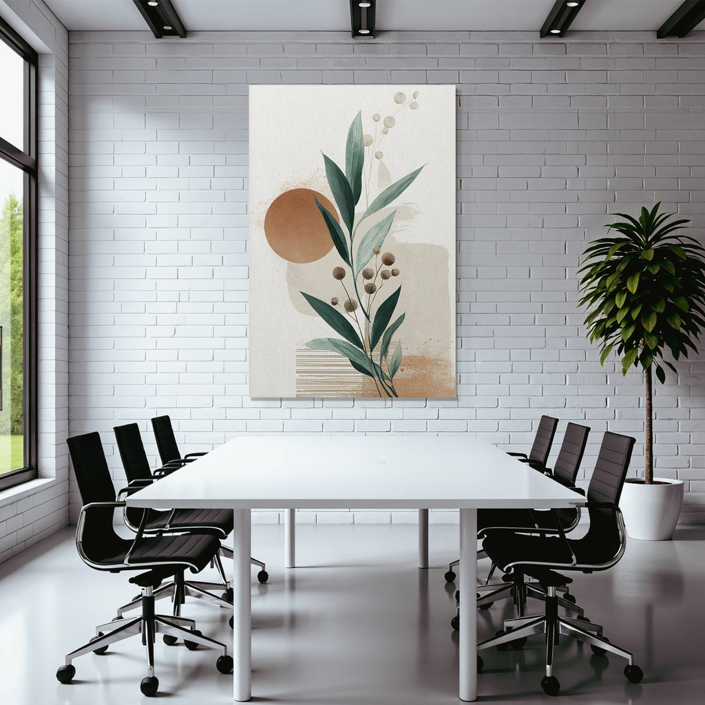 Botanical Graphic Design Neutral Earthy Tones Aspect Ratio