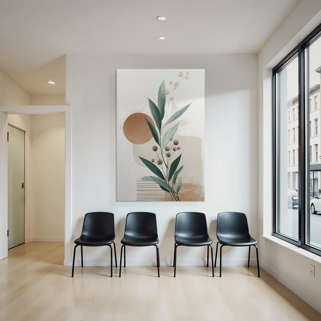 Botanical Graphic Design Neutral Earthy Tones Aspect Ratio