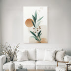 Botanical Graphic Design Neutral Earthy Tones Aspect Ratio