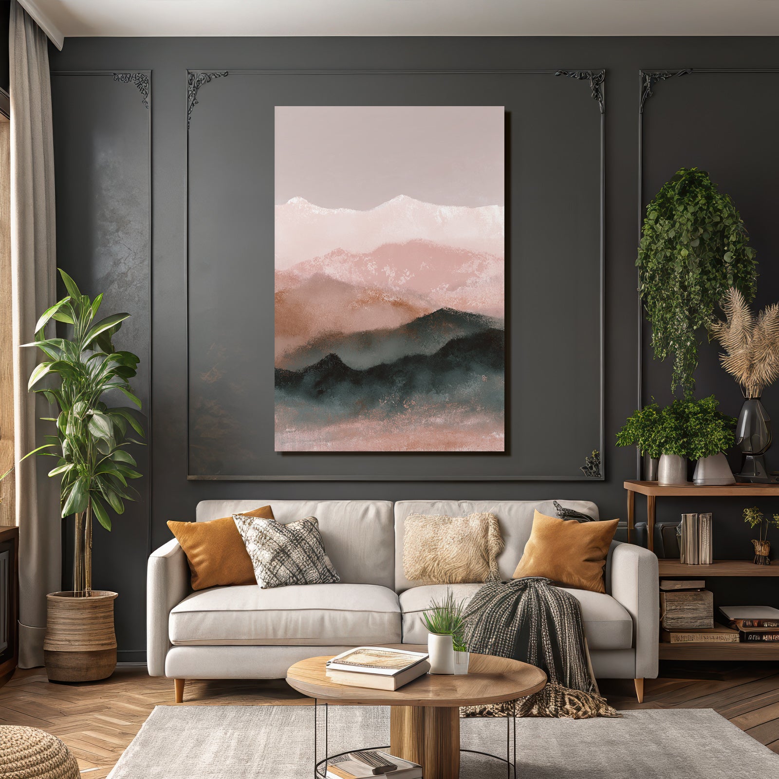 Gelandchaft Der Landschaft Mit Softpastellfarben