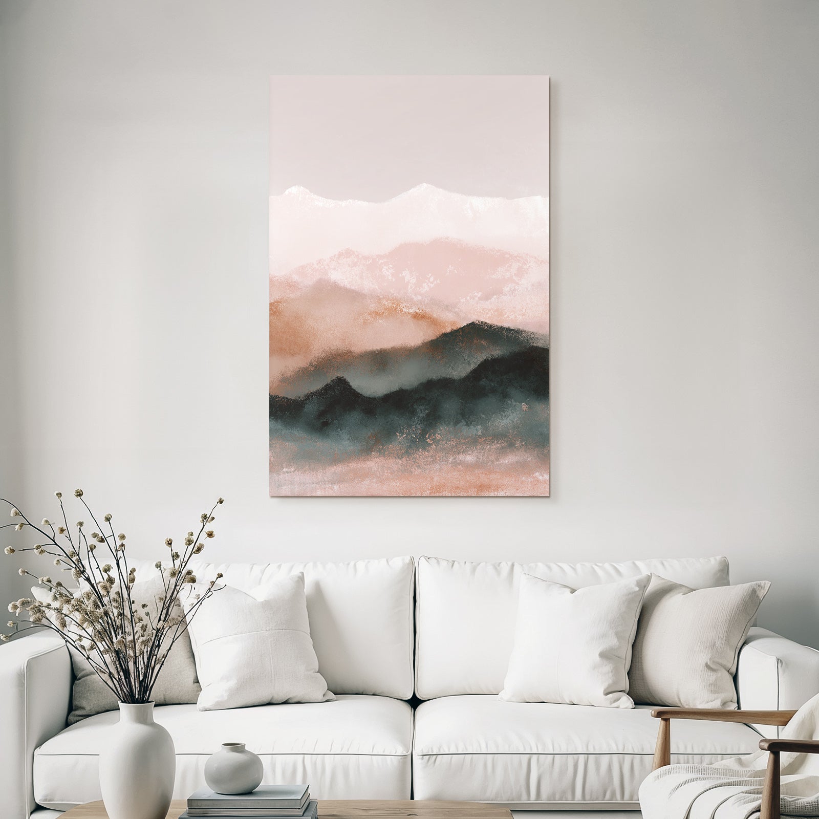 Gelandchaft Der Landschaft Mit Softpastellfarben