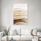 Schichten Wellen Beige Creme