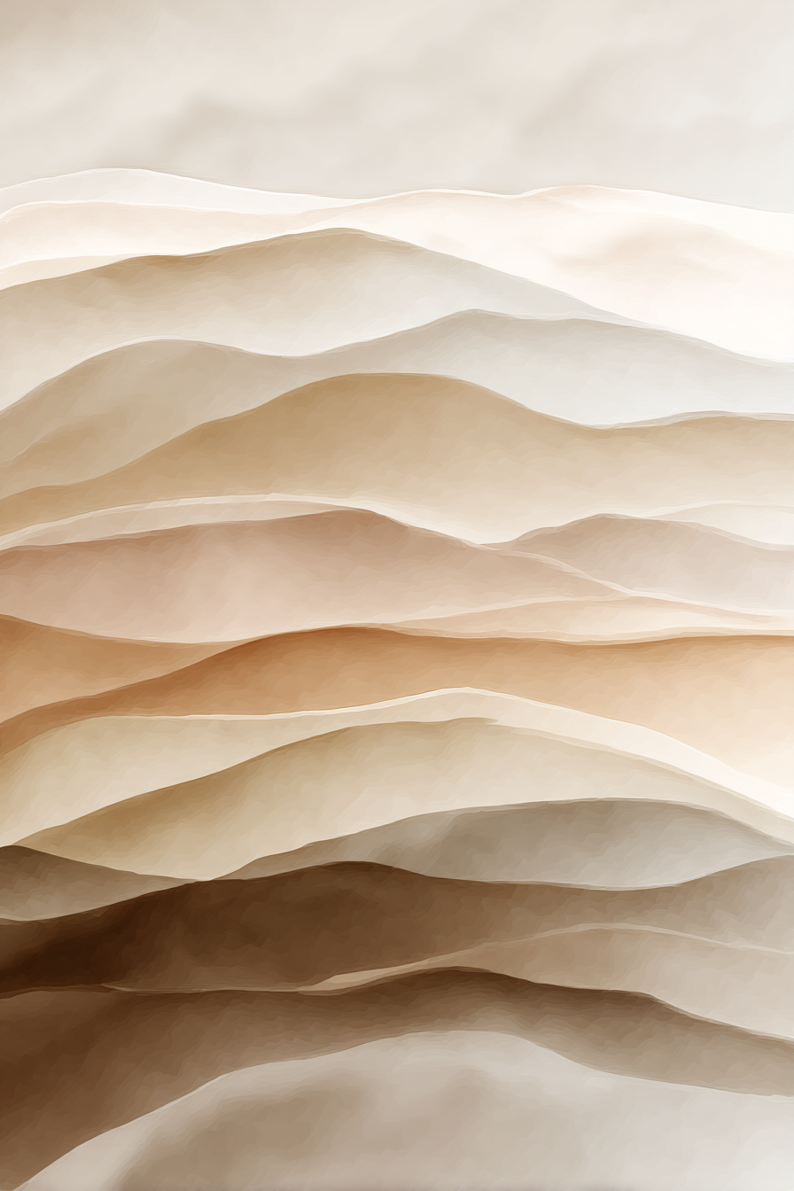 Schichten Wellen Beige Creme | Japandi | Einrichtungsstile