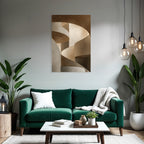 Spiralfoermige Architektur Elemente Warme Toene