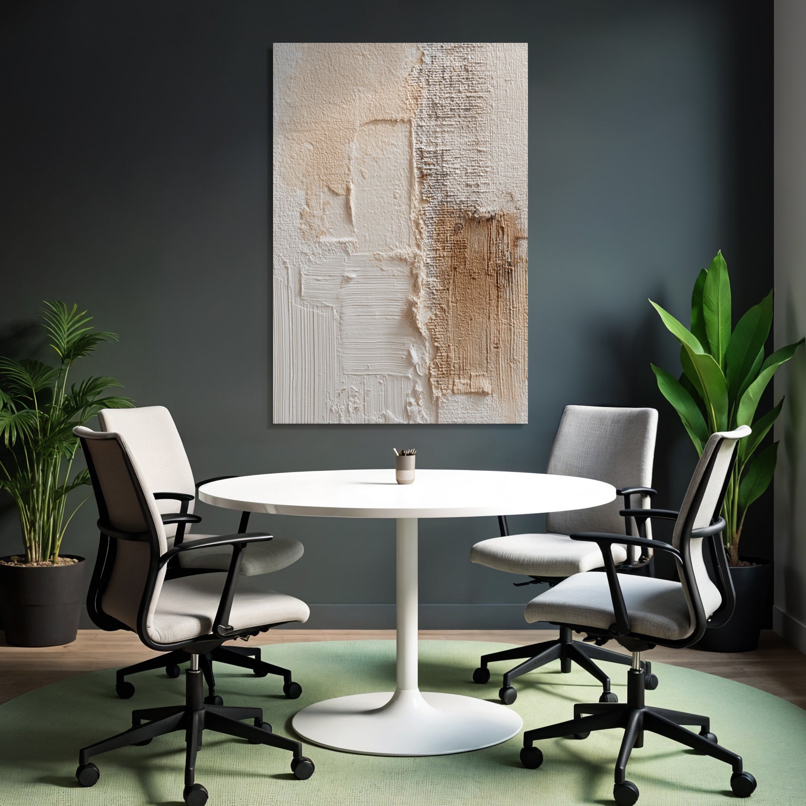 Strukturierte Oberflaeche Beige Weiss Schichten