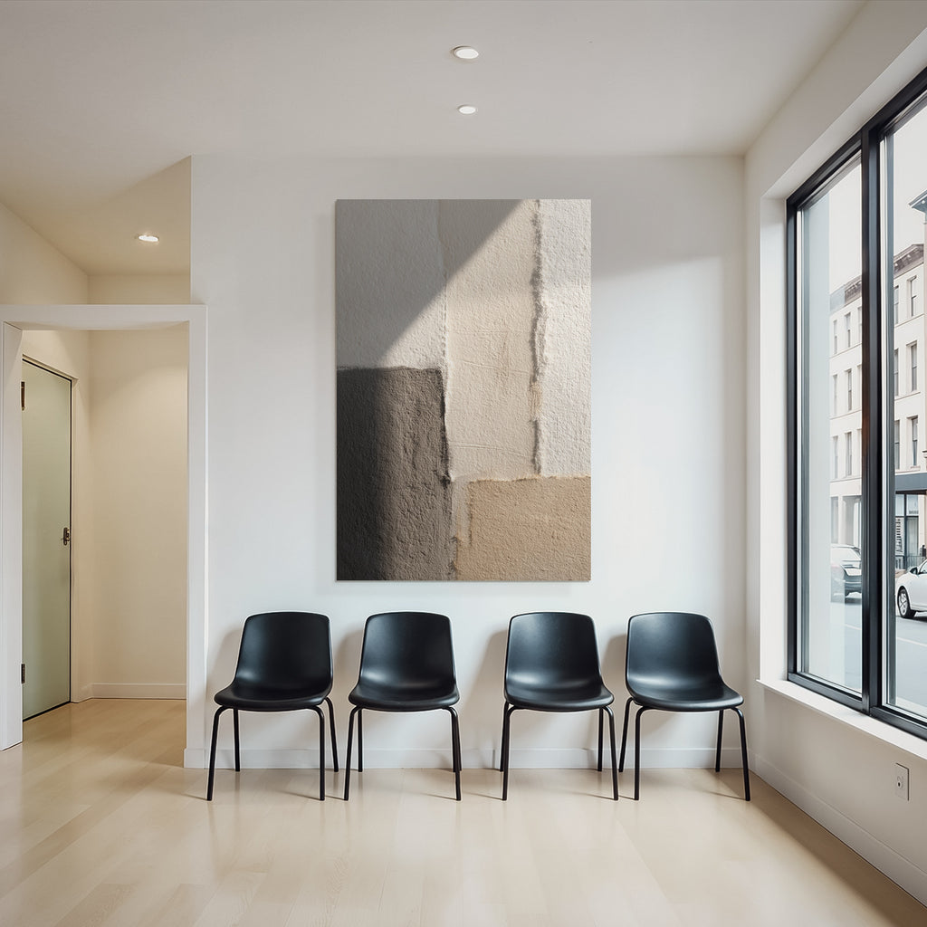 Texturierte Wand Mit Bunten Abschnitten Farbpalette Designkonzept