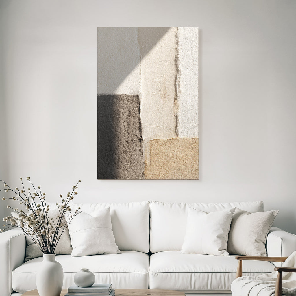 Texturierte Wand Mit Bunten Abschnitten Farbpalette Designkonzept